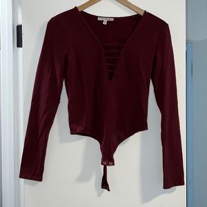 Long sleeve express bodysuit